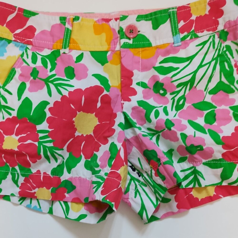 Lilly Pulitzer Size 0 Callahan Floral Cotton Shorts